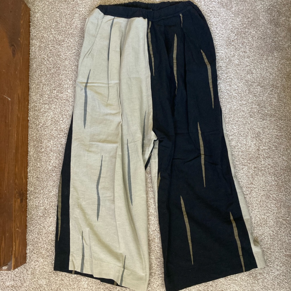 UZI NYC wide leg cotton pants size M